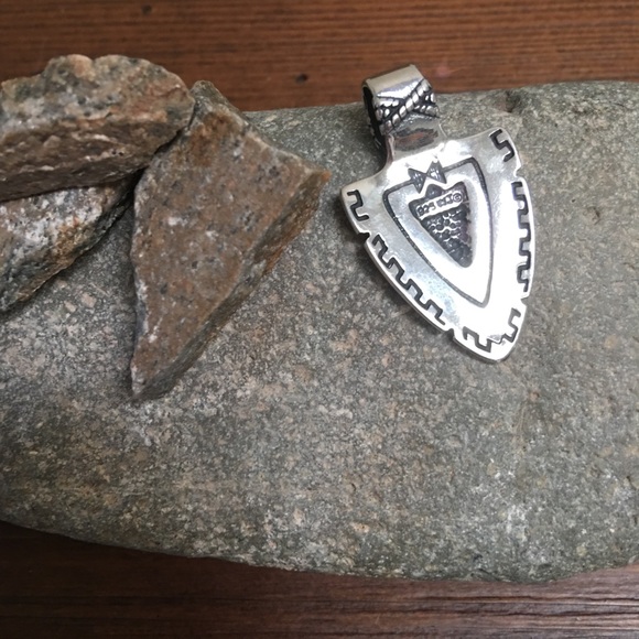 Waldeck Jewelers Jewelry Vtg Sterling Silver Arrowhead Pendant